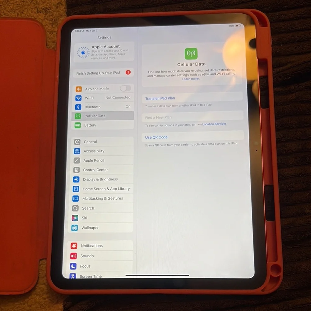 Apple IPad Air a16 in Pink with case and box